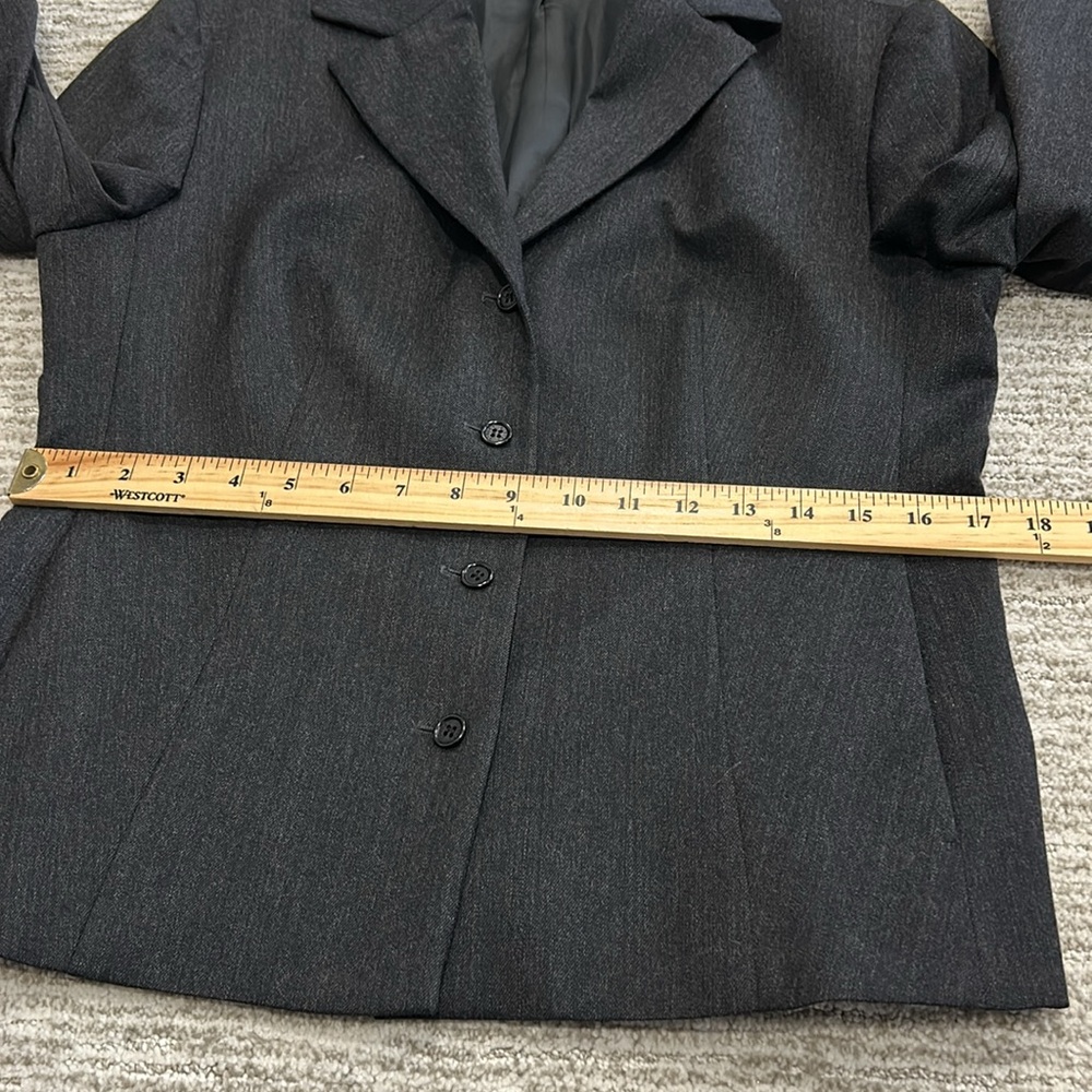 Sisley Made in Italy Wool Stretch Blazer Womens Size 8 Single Breasted 4 Button - Picture 10 of 13